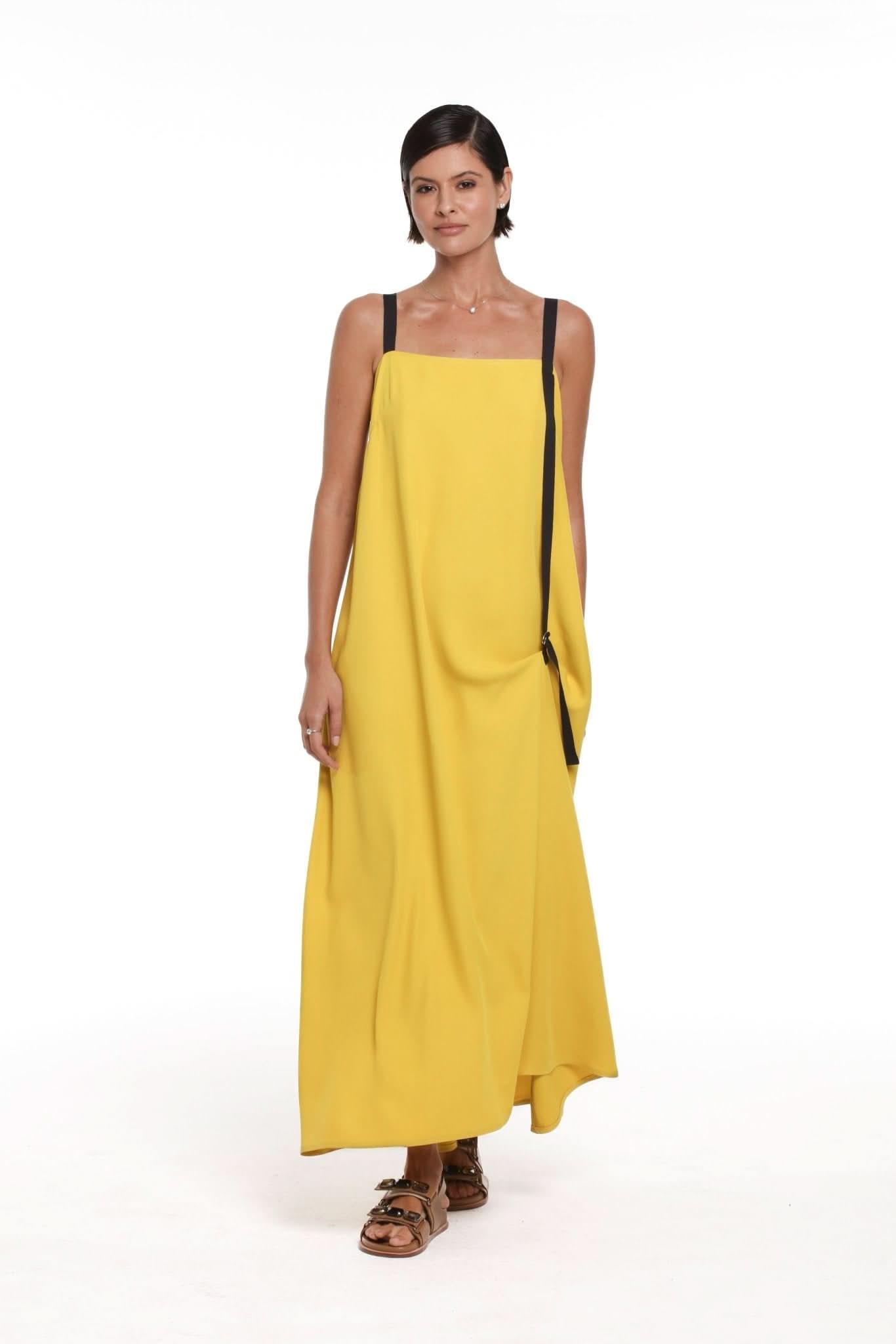 Vestido Nina Açafrão Número Dez