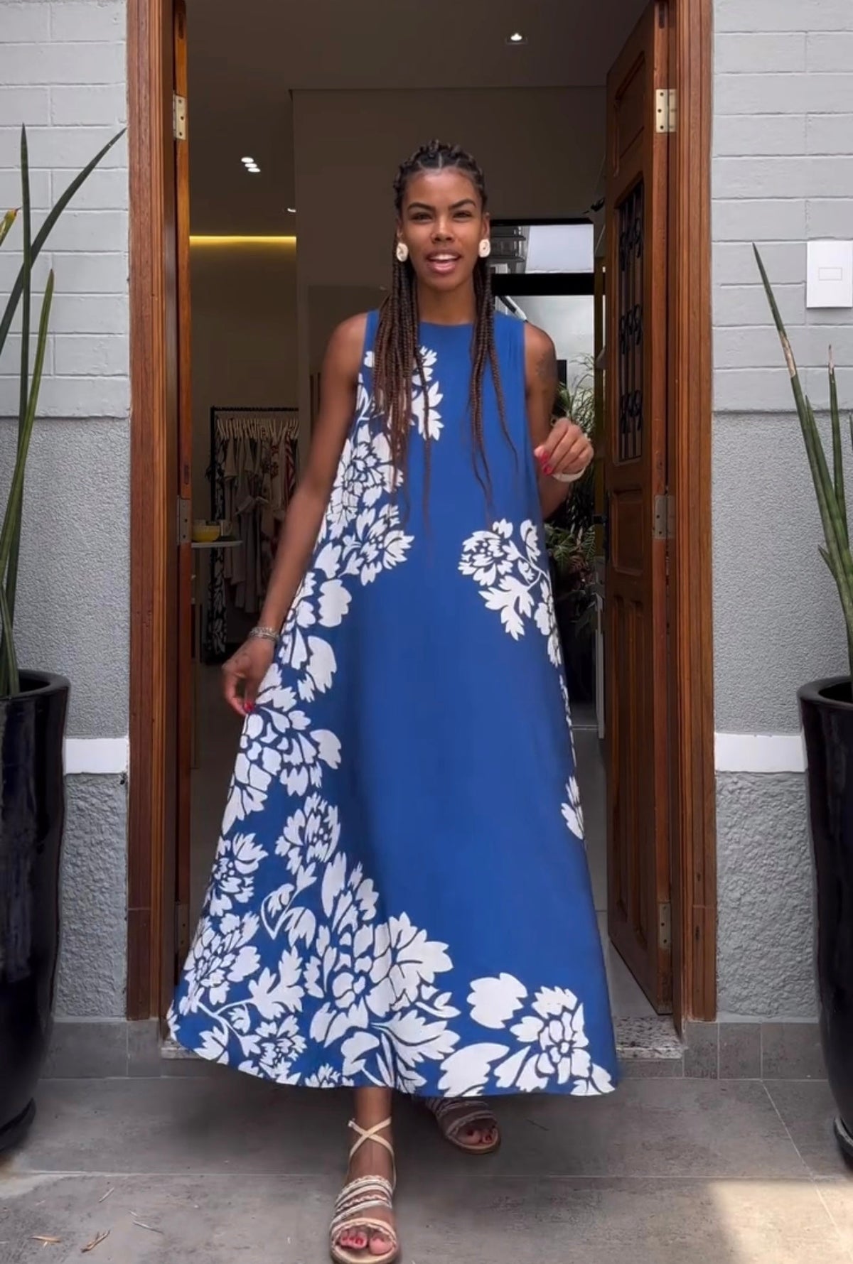 Vestido Regata Flowers EZILDINHA