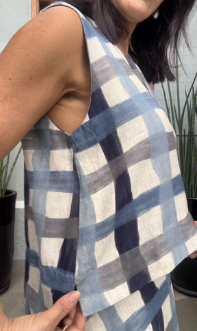 Conjunto de Saia Madras EZILDINHA