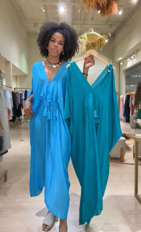 Kaftan Sardenha Azul Ezildinha